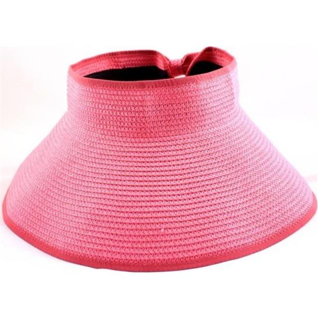 Zložljiv klobuk s pentljico zadaj, bež ali pink 
