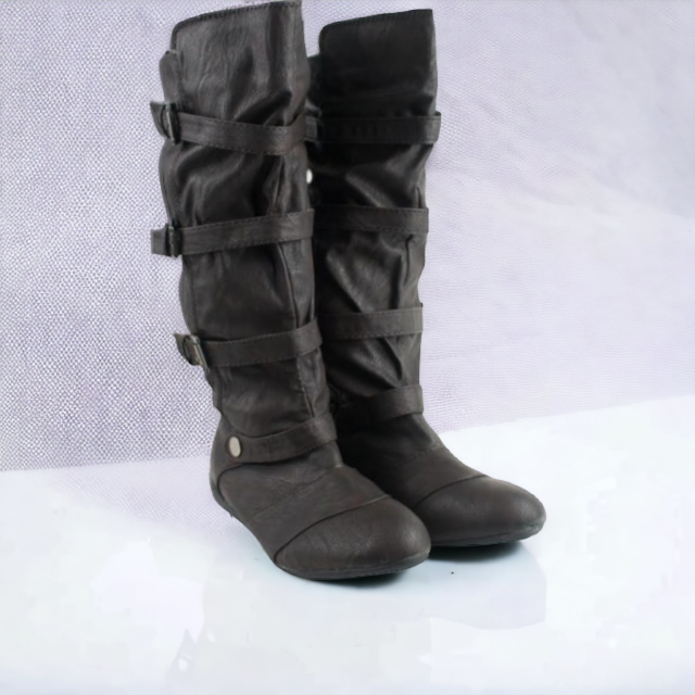 Škornji modni temno rjavi (BFE512-6 DK.BROWN)