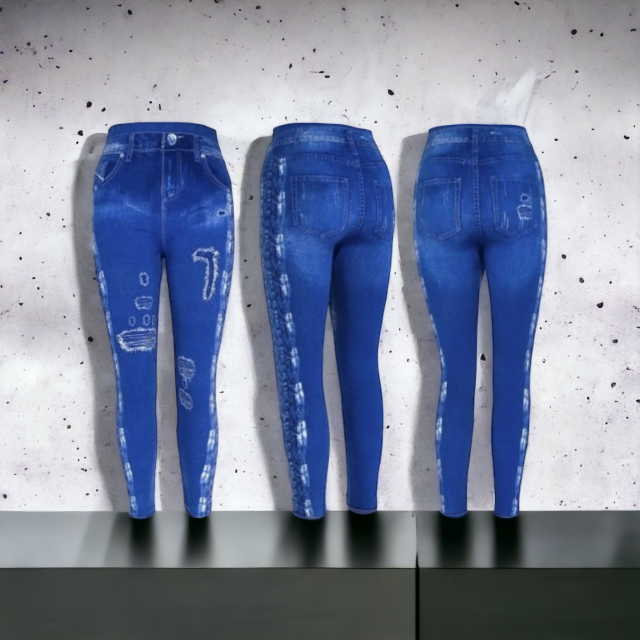 Jeans pajkice s potiskom ženske, 5890