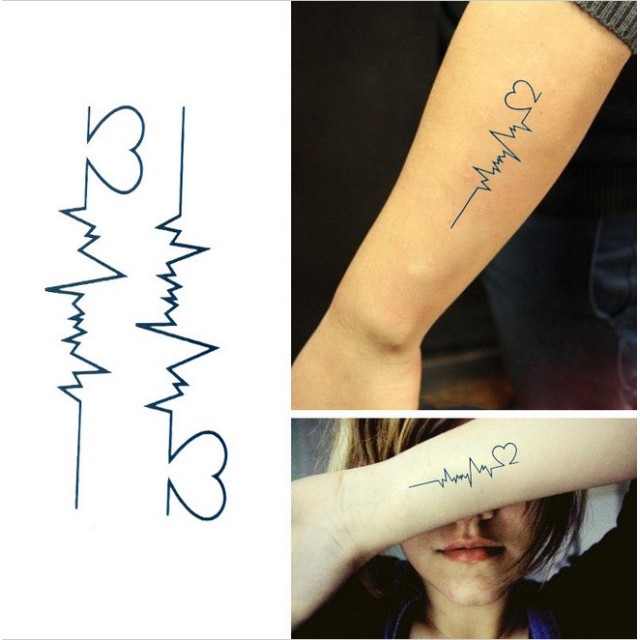 Komplet tatujev srčni utrip 2 kompleta