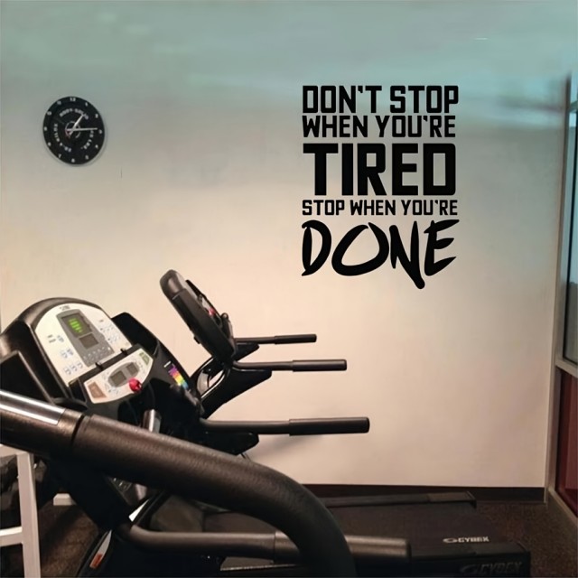 Navdihujoča stenska nalepka Don't Stop When You're Tired
