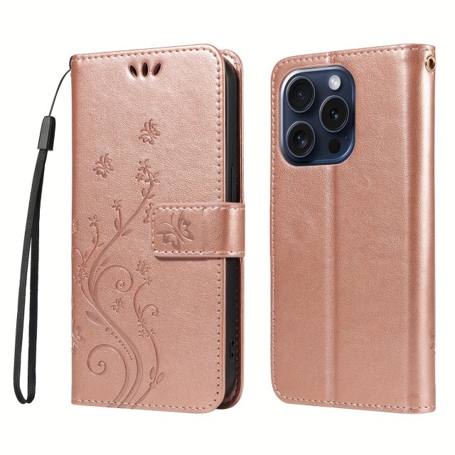 Ovitek za mobilni telefon z režo za kartico in vrvico za iPhone 16 PRO