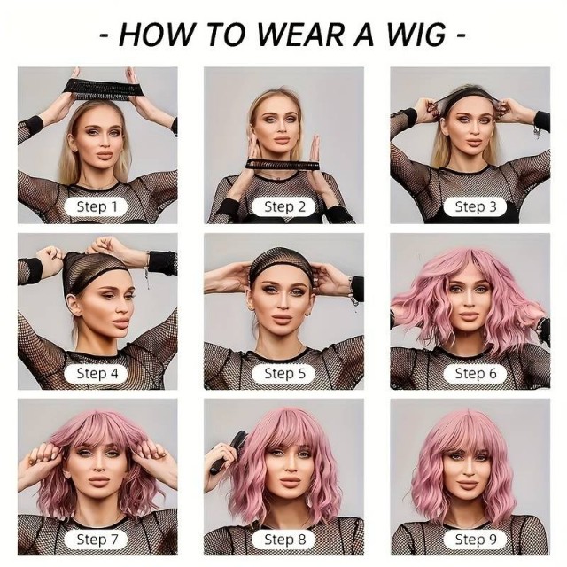 Dolga ženska lasulja v črni  barvi 