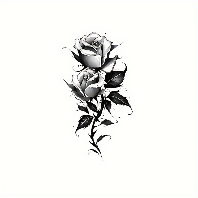 Komplet tatoo nalepk z vrtnico