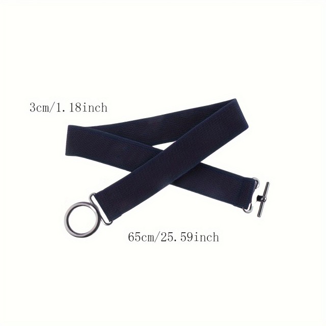 Ženski elastični pas z okroglo zaponko