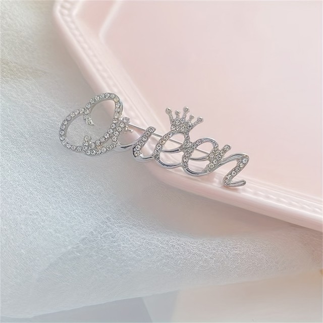 Elegantna broška QUEEN 2 barvi