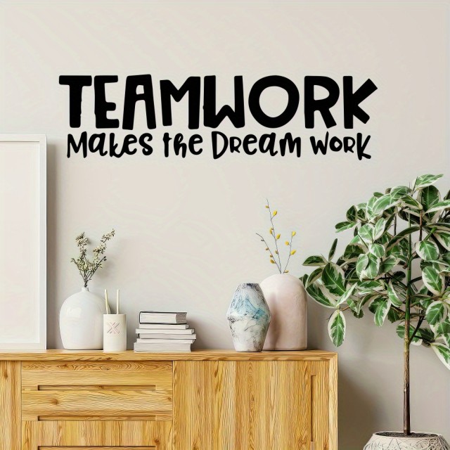 Motivacijska stenska nalepka za pisarno TEAMWORK