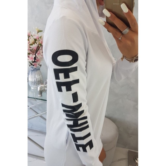 Daljši pulover/obleka OFF WHITE bele barve 62072