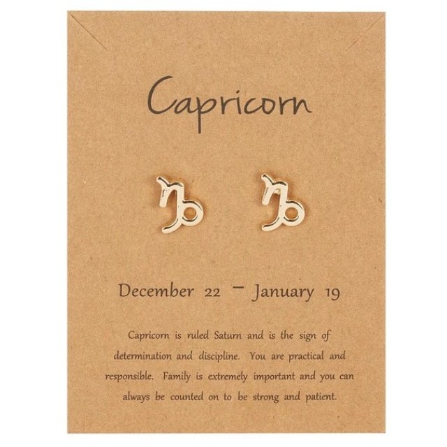 Uhančki zlati HOROSKOP, 12 zodiak znamenj