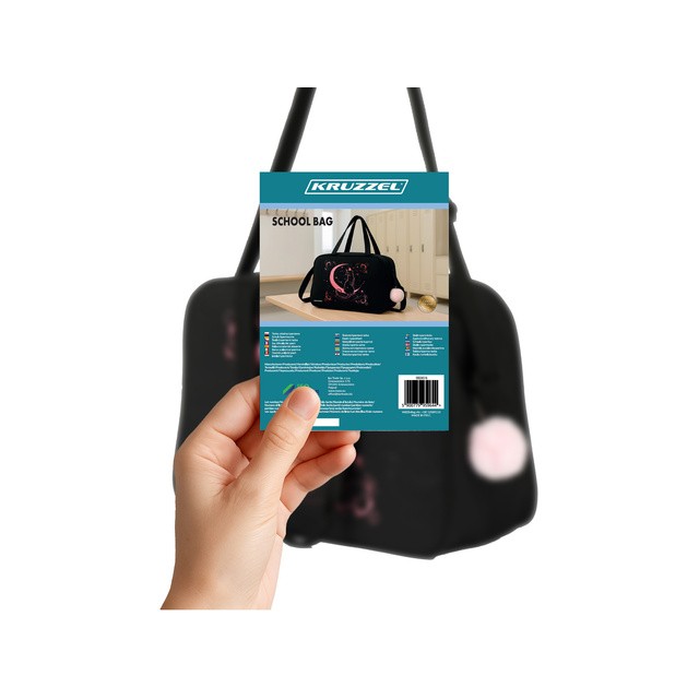 Torba z motivom mačke na luni