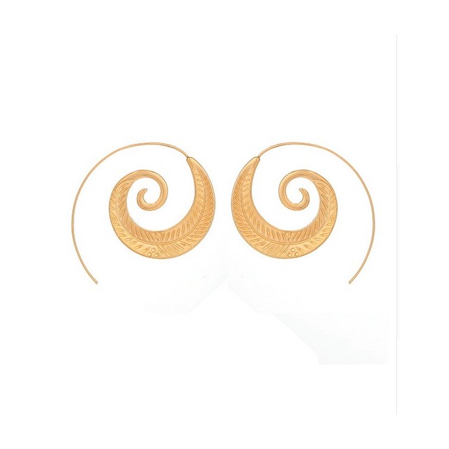 Uhani spiralni zlati 2