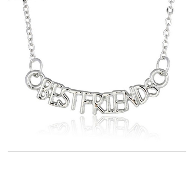 Verižica srebrna z napisom Best friend 