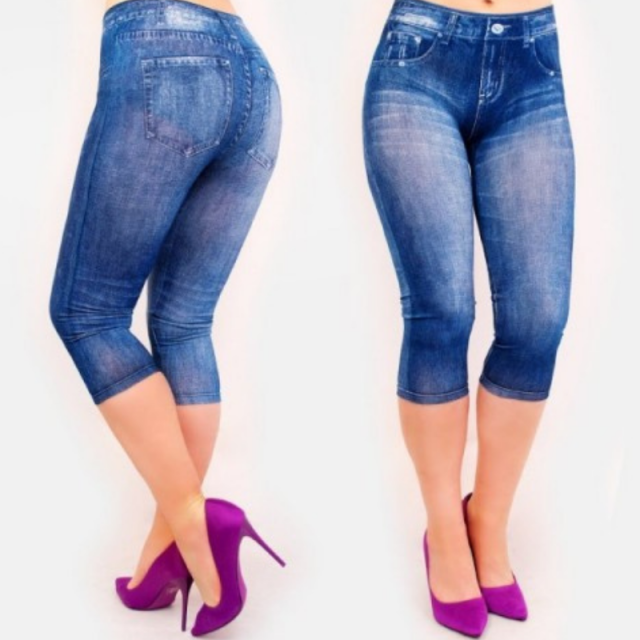 Poletne jeans pajkice 4508 MODRE