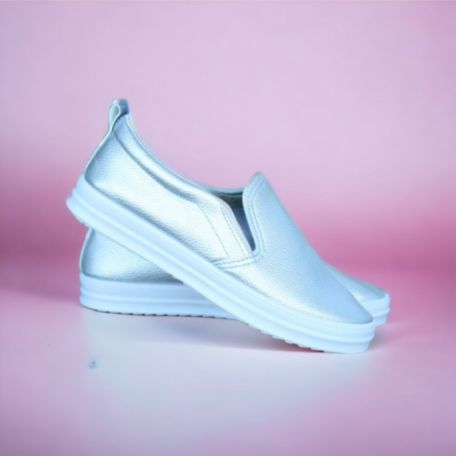 Slip on čevlji srebrni 970-69 SILVER