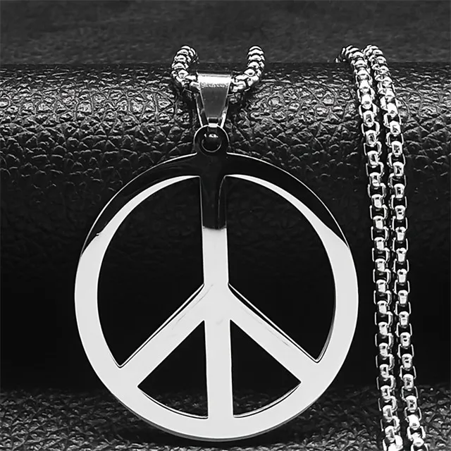 Ogrlica Peace iz nerjavečega jekla