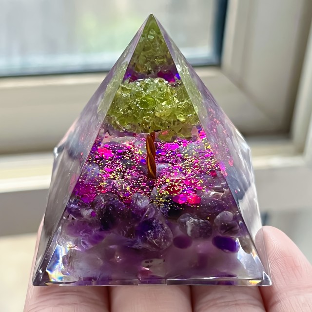 1 kos Orgonitne piramide Drevo življenja amerist 5cm