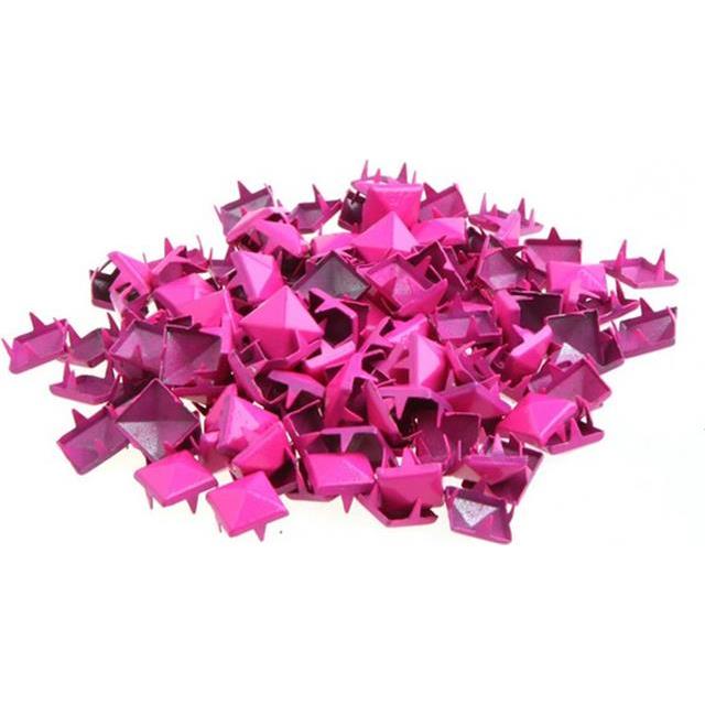  Komplet 100 kovinskih netov, pink barve