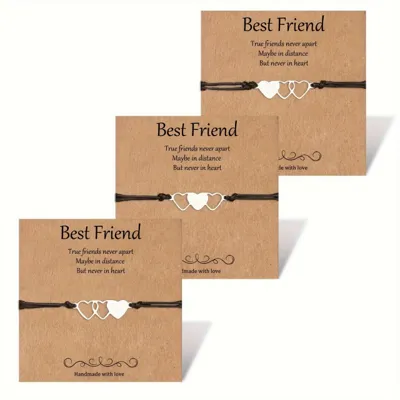 Komplet 3 zapestnic s posvetilom BEST FRIEND