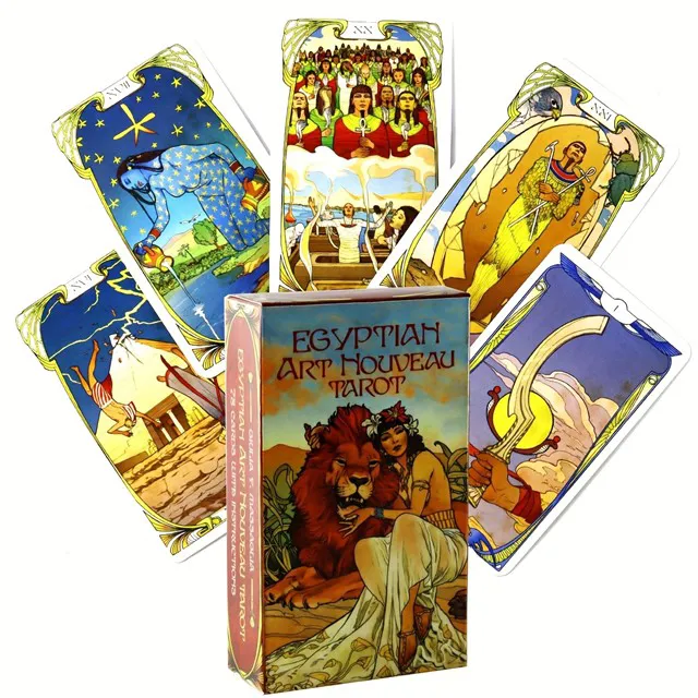 78-delni komplet tarot kart – Egipčanski Art Nouveau tarot