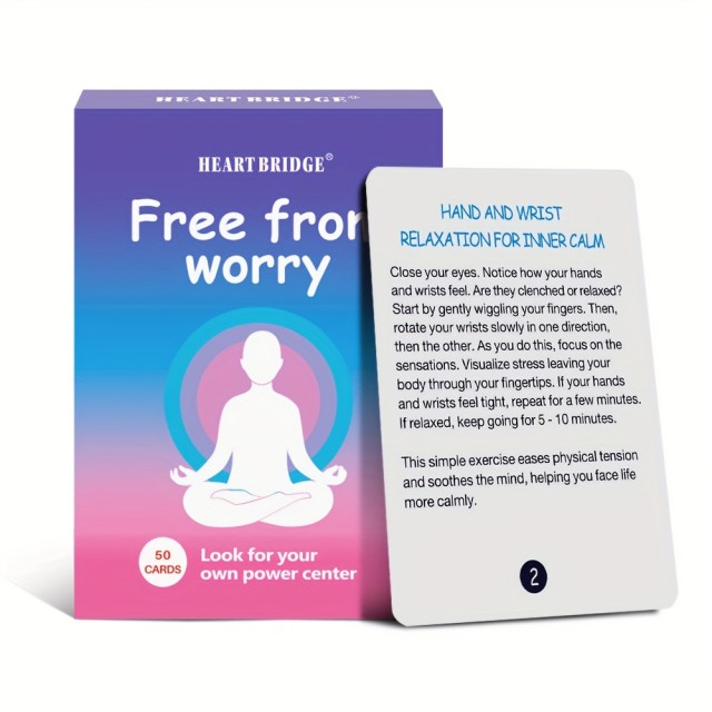 Free From Worry – Karte za sprostitev in obvladovanje stresa (50 kart)