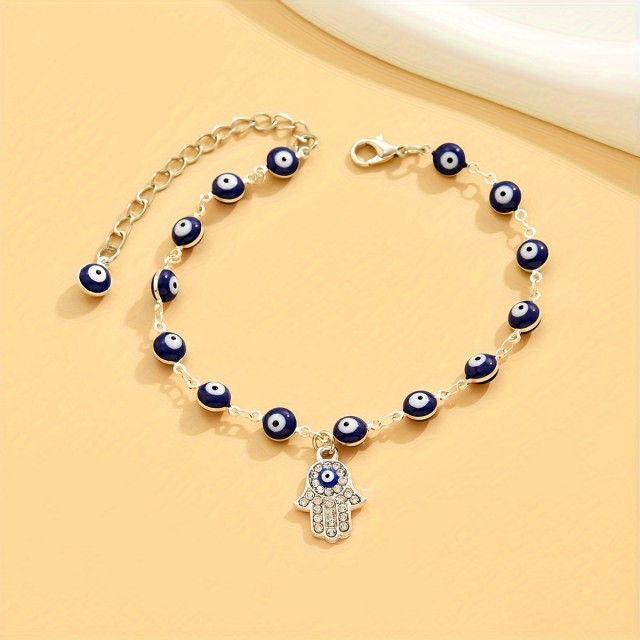Zapestnica za nogo z obeskom Evil Eye