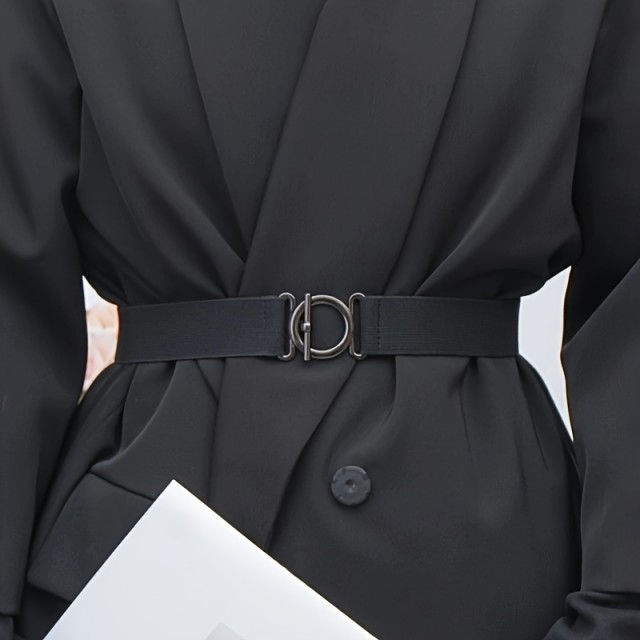 Ženski elastični pas z okroglo zaponko