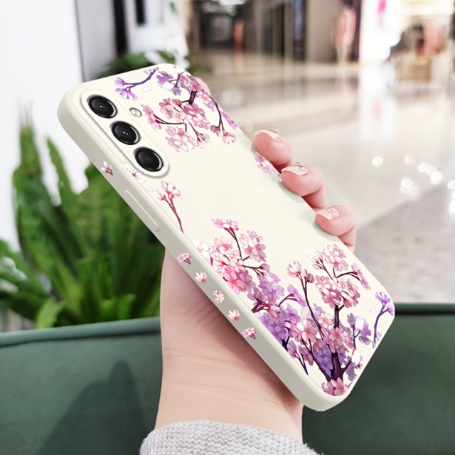 Elegantni ovitek za telefon s cvetličnim motivom (Samsung Galaxy A56) 
