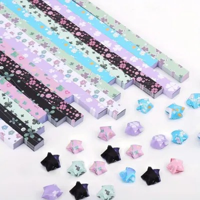 540 origami trakov za izdelavo zvezdic