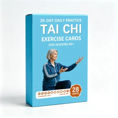54 kartic Tai Chi za starejše 60+ – 28-dnevni program vadbe