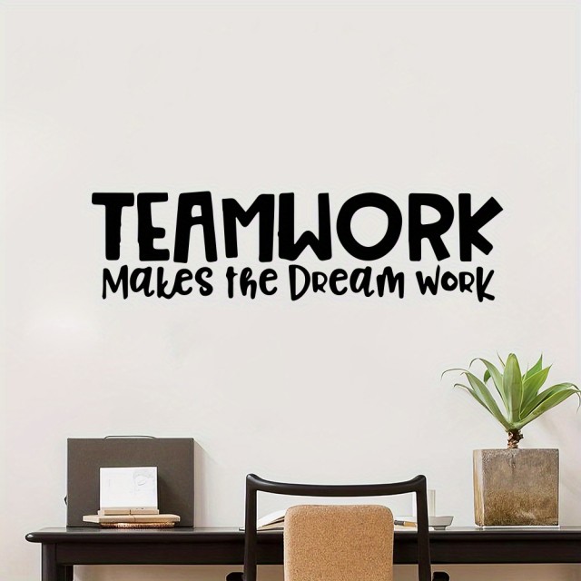 Motivacijska stenska nalepka za pisarno TEAMWORK