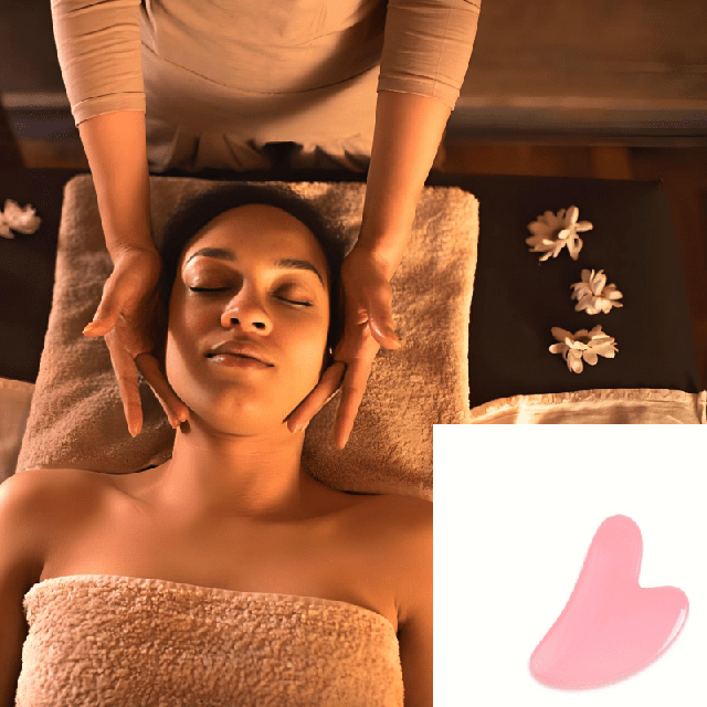 Gua Sha kamen v obliki srca – roževec