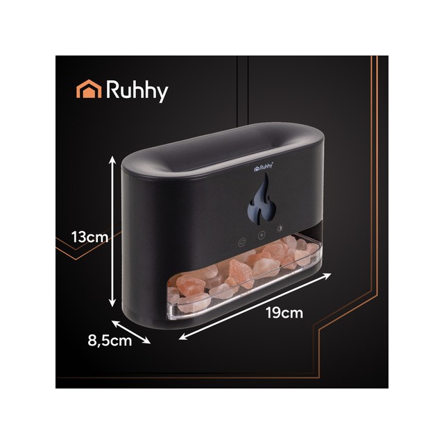 Ruhhy aromatični difuzor z učinkom plamena in himalajsko soljo