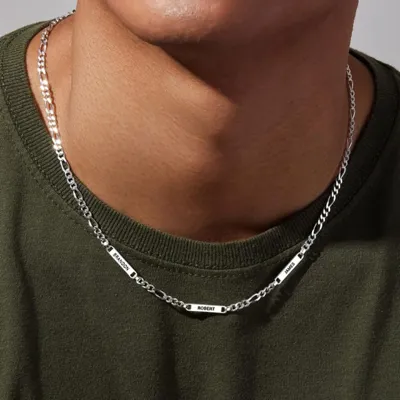 Personalizirana moška verižica z možnostjo do 3 gravur