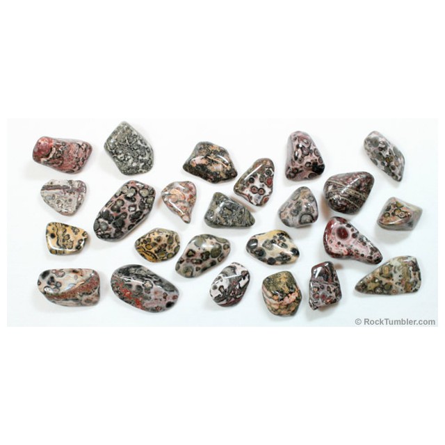 Verižica s poldragim kamnom LEOPARD JASPER