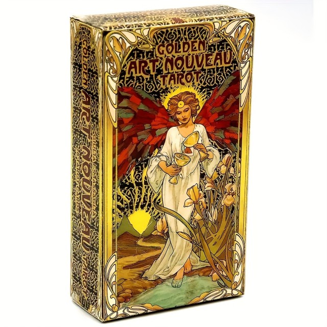 Zlati Tarok Art Nouveau - 78 elegantnih ilustriranih kart
