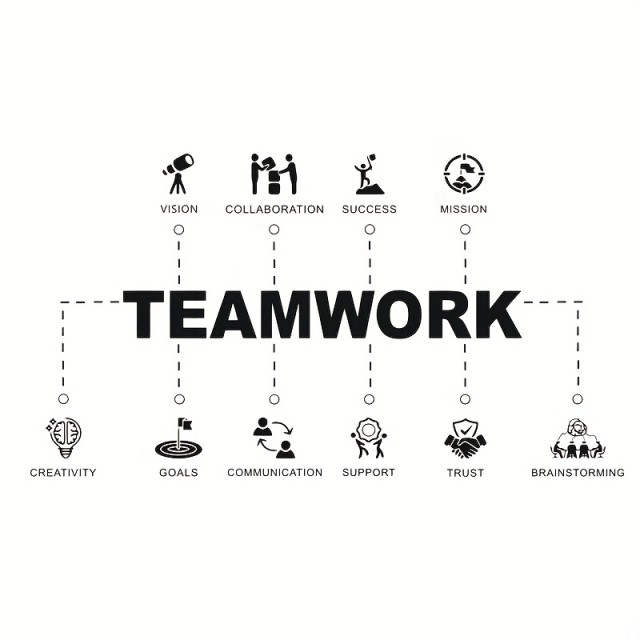 Motivacijska stenska nalepka TEAMWORK