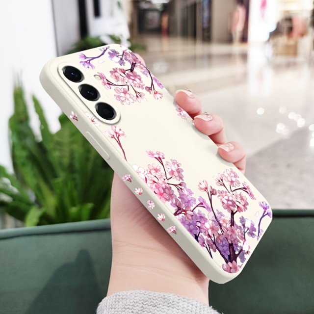 Elegantni ovitek za telefon s cvetličnim motivom (Samsung Galaxy A56) 