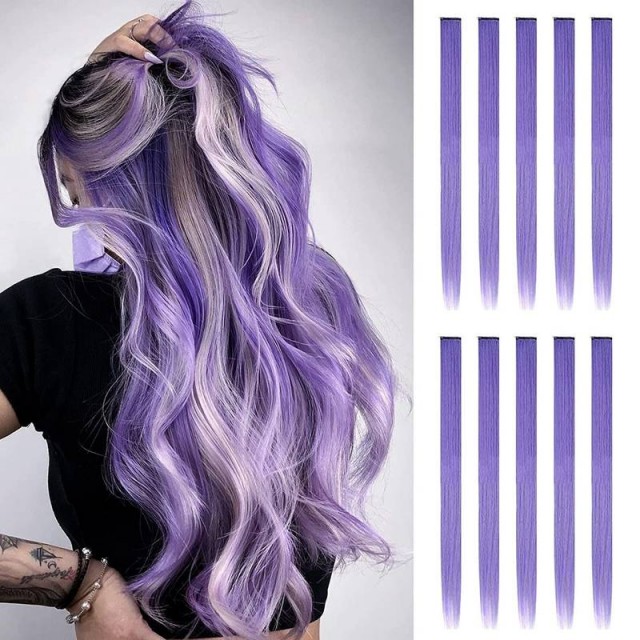 Komplet 10 lasnih vstavkov, vijola barve