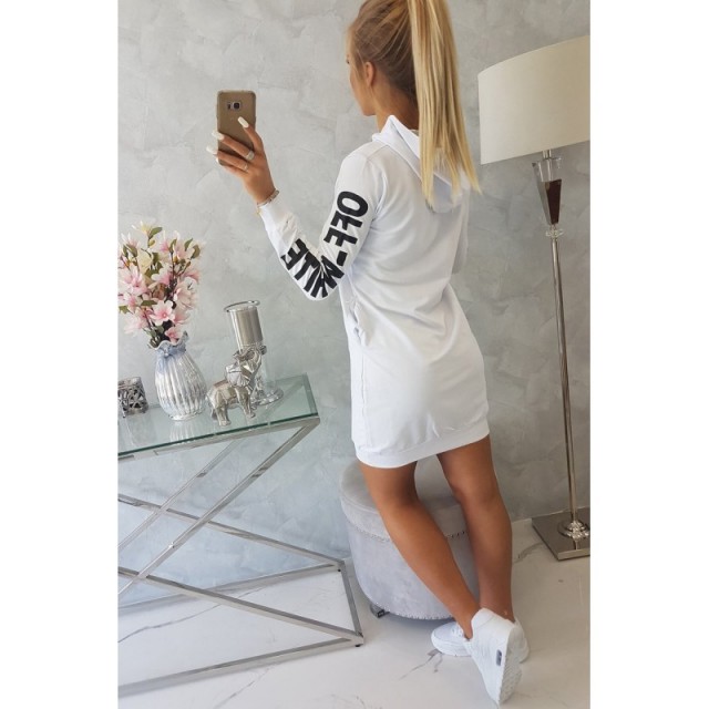 Daljši pulover/obleka OFF WHITE bele barve 62072