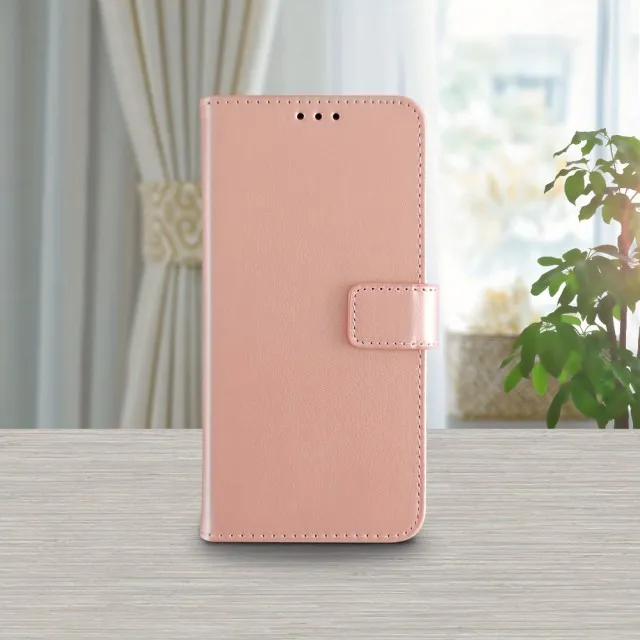 Enobarvni usnjen preklopni ovitek za telefon (Samsung Galaxy A35)