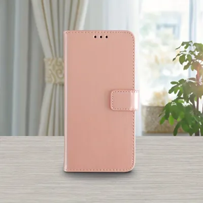 Enobarvni usnjen preklopni ovitek za telefon (Samsung Galaxy A25)