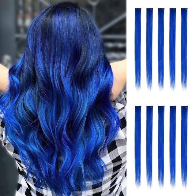 Komplet 10 lasnih vstavkov, modre barve