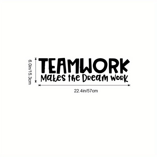Motivacijska stenska nalepka za pisarno TEAMWORK