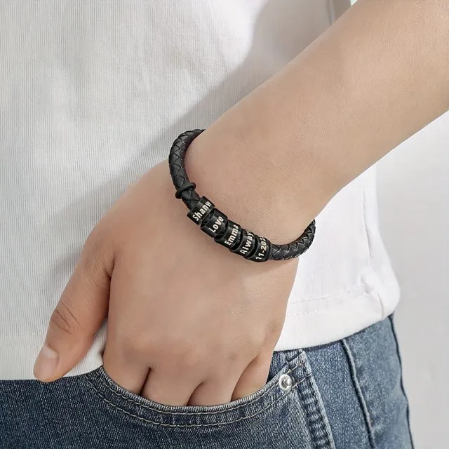 Moška personalizirana zapestnica z možnostjo do 5 gravur