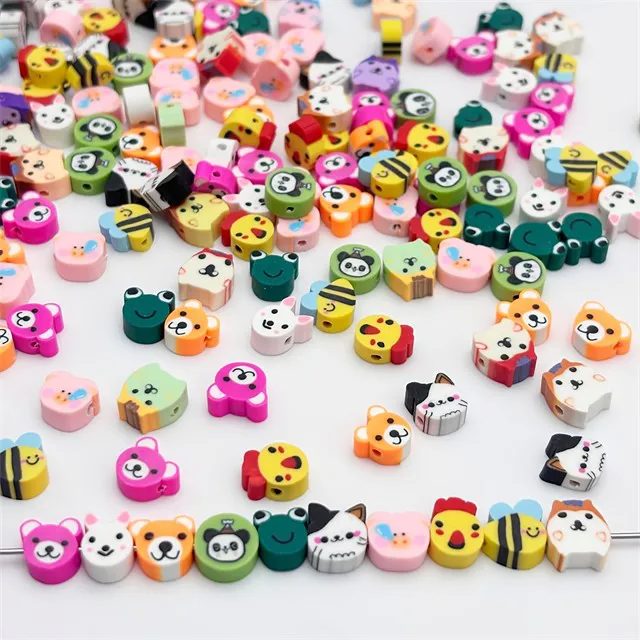 Fimo perle živali mix – komplet 40 kosov