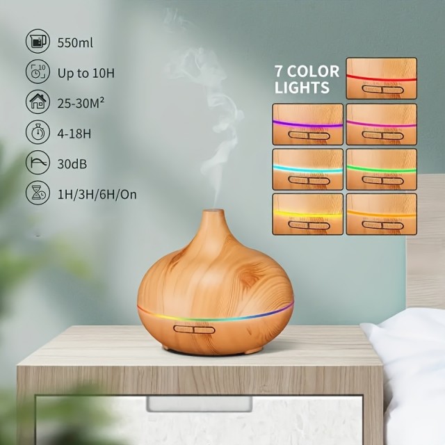 550ml aromaterapevtski difuzor USB napajanje 