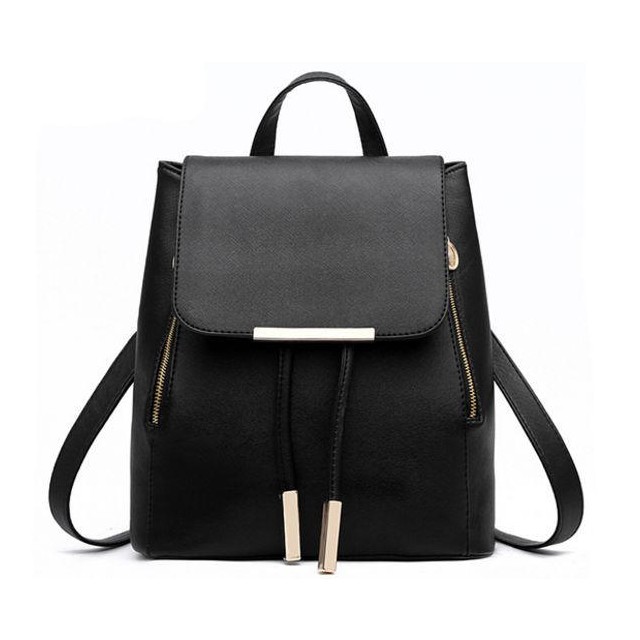 Modna torbica/nahrbtnik v črni barvi, z zadrgo