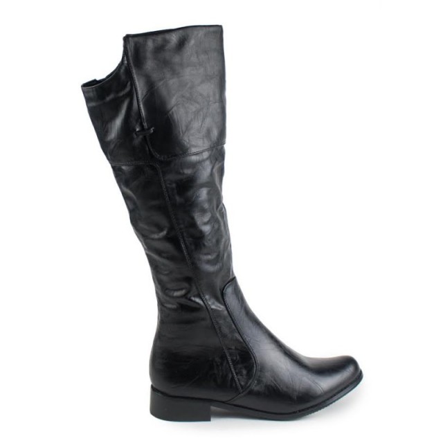 Škornji modni črni ožji(DS65-31 BLACK)