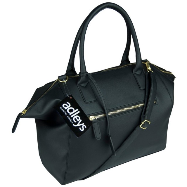 Krasna elegantna torbica, črne barve