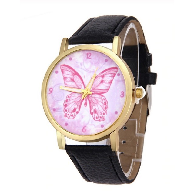 Ura modna z metuljčkom, 3 barve